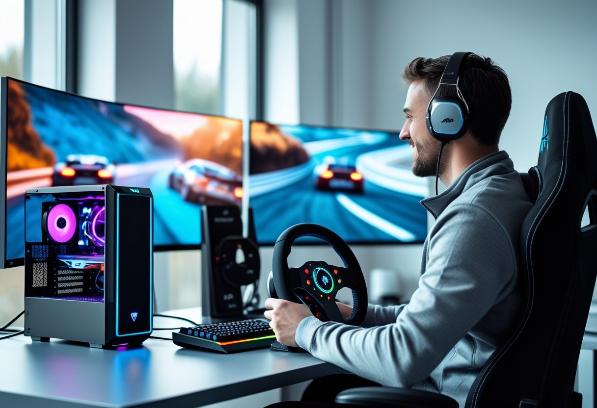 Find den perfekte gamer computer til din racing simulatoroplevelse