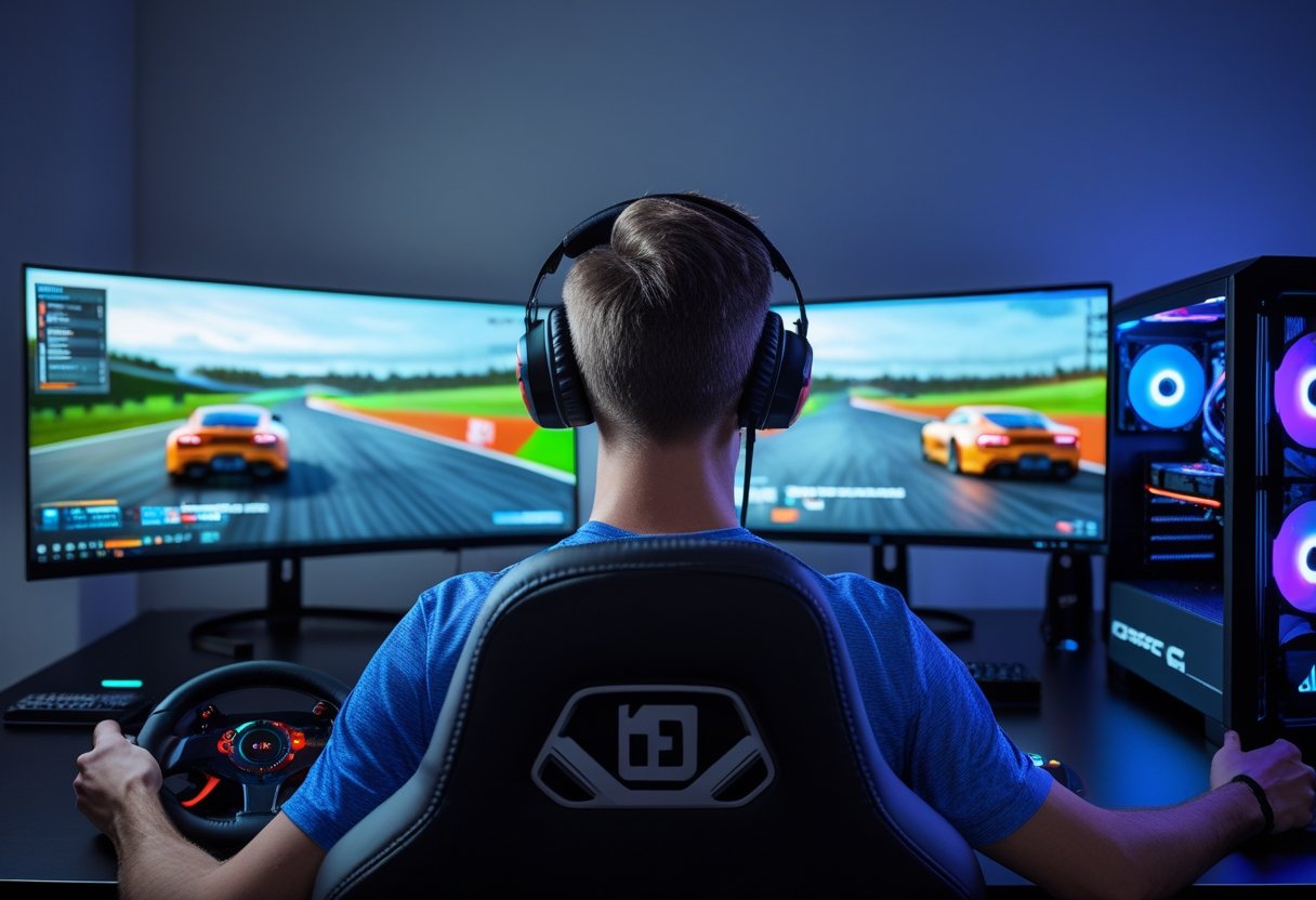 Find den perfekte gamer-pc til din racing-simulatoroplevelse